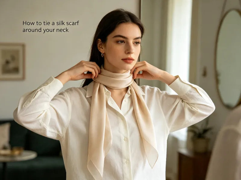 How to Tie a Square Silk Scarf Around Your Neck: 6 Knots Step by Step