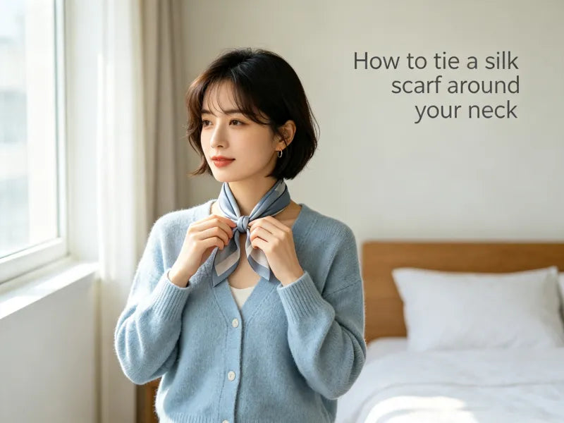 How to Tie a Long Silk Scarf Around Your Neck: 6 Knots Step by Step
