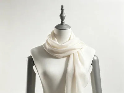 Hand washing a silk scarf in cold water with gentle detergent