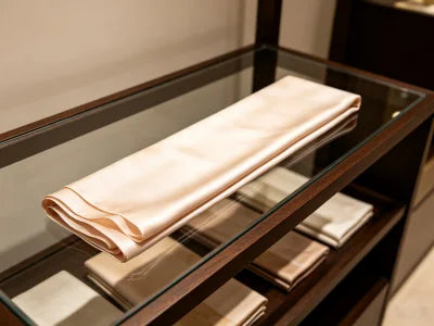 Grade 6A mulberry silk fabric with natural pearl-like luster