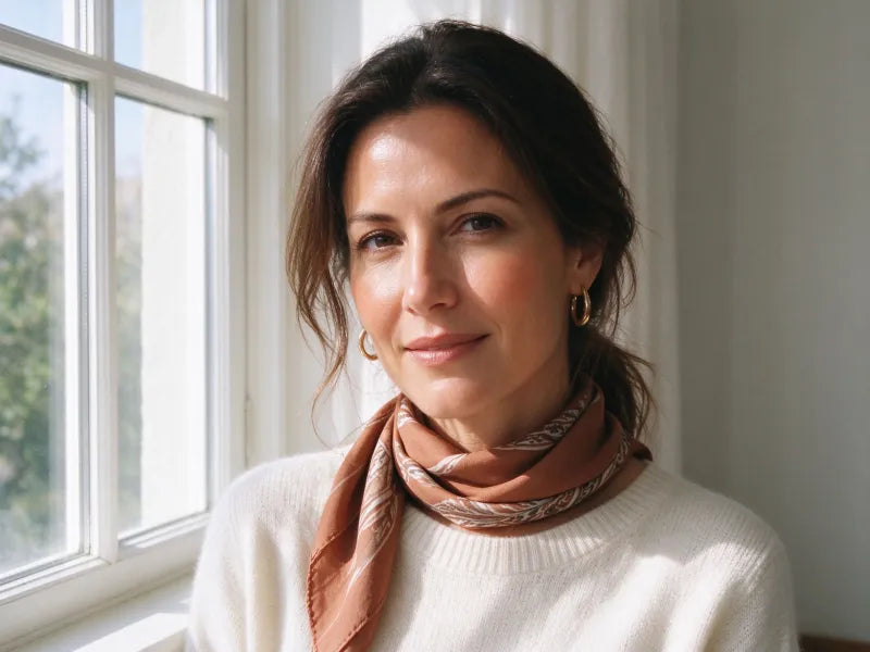 How to choose a silk scarf color that matches your skin undertone